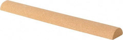 Value Collection - Half Round, Aluminum Oxide, Toolroom Finishing Stick - 4" Long x 1/2" Wide, Fine Grade - Exact Industrial Supply