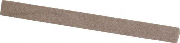 Value Collection - Three Square, Aluminum Oxide, Toolroom Finishing Stick - 4" Long x 3/8" Wide, Fine Grade - Exact Industrial Supply