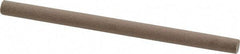 Value Collection - Round, Aluminum Oxide, Toolroom Finishing Stick - 4" Long x 1/4" Wide, Fine Grade - Exact Industrial Supply