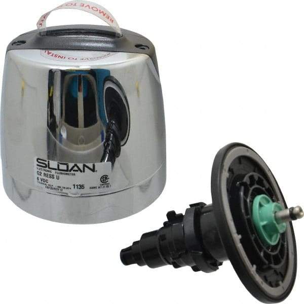 Sloan Valve Co. - 1.0 GPF Plastic Flushometer - Battery Powered - Exact Industrial Supply