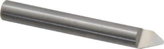 Onsrud - 60° Incl Angle, 1/4" Shank Diam, 2" OAL, 0.06" Cut Diam, Conical Engraving Cutter - 1/2" LOC, 0.06" Tip Diam, 1 Flute, Right Hand Cut, Solid Carbide, Uncoated - Exact Industrial Supply