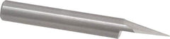 Onsrud - 30° Incl Angle, 1/4" Shank Diam, 2" OAL, 0.04" Cut Diam, Conical Engraving Cutter - 1/2" LOC, 0.04" Tip Diam, 1 Flute, Right Hand Cut, Solid Carbide, Uncoated - Exact Industrial Supply