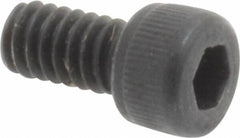 Value Collection - #5-40 UNC Hex Socket Drive, Socket Cap Screw - Alloy Steel, Black Oxide Finish, Fully Threaded, 1/4" Length Under Head - Exact Industrial Supply