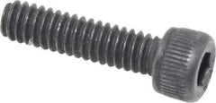 Value Collection - #5-40 UNC Hex Socket Drive, Socket Cap Screw - Alloy Steel, Black Oxide Finish, Fully Threaded, 1/2" Length Under Head - Exact Industrial Supply