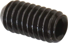 Value Collection - #5-44 UNF, 1/4" OAL, Cup Point Set Screw - Grade 8 Alloy Steel, 1/16" Key - Exact Industrial Supply