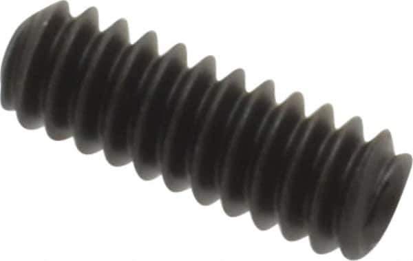 Value Collection - #4-40 UNC, 5/16" OAL, Cup Point Set Screw - Grade 8 Alloy Steel, 0.05" Key - Exact Industrial Supply
