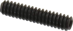 Value Collection - #4-40 UNC, 1/2" OAL, Cup Point Set Screw - Grade 8 Alloy Steel, 0.05" Key - Exact Industrial Supply