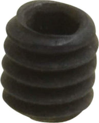 Value Collection - #5-40 UNC, 1/8" OAL, Cup Point Set Screw - Grade 8 Alloy Steel, 1/16" Key - Exact Industrial Supply