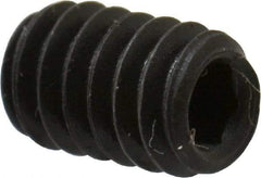 Value Collection - #5-40 UNC, 3/16" OAL, Cup Point Set Screw - Grade 8 Alloy Steel, 1/16" Key - Exact Industrial Supply