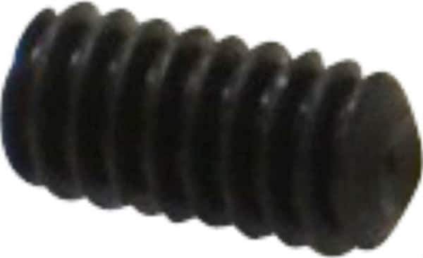 Value Collection - #5-40 UNC, 1/4" OAL, Cup Point Set Screw - Grade 8 Alloy Steel, 1/16" Key - Exact Industrial Supply