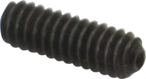 Value Collection - #5-40 UNC, 3/8" OAL, Cup Point Set Screw - Grade 8 Alloy Steel, 1/16" Key - Exact Industrial Supply