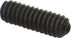 Value Collection - #5-40 UNC, 3/8" OAL, Cup Point Set Screw - Grade 8 Alloy Steel, 1/16" Key - Exact Industrial Supply