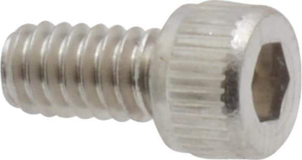 Value Collection - #5-40 UNC Hex Socket Drive, Socket Cap Screw - Grade 18-8 Stainless Steel, 1/4" Length Under Head - Exact Industrial Supply