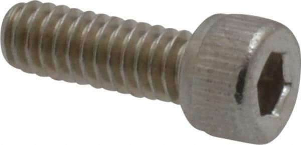 Value Collection - #5-40 UNC Hex Socket Drive, Socket Cap Screw - Grade 18-8 Stainless Steel, 3/8" Length Under Head - Exact Industrial Supply