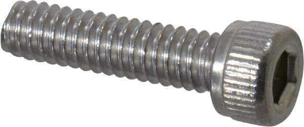 Value Collection - #5-40 UNC Hex Socket Drive, Socket Cap Screw - Grade 18-8 Stainless Steel, 1/2" Length Under Head - Exact Industrial Supply