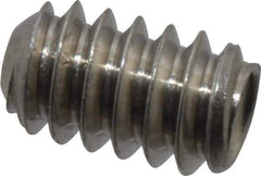Value Collection - #4-40 UNC, 3/16" OAL, Cup Point Set Screw - Grade 18-8 Stainless Steel, 0.05" Key - Exact Industrial Supply