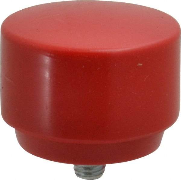 Proto - 2" Face Diam, Grade Medium, Red Hammer Tip/Face - Plastic - Exact Industrial Supply