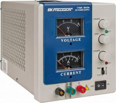 B&K Precision - 180 Watt, 0 to 3 Amp, 0 to 30 VDC Output, Power Supply - 5-1/2 Inch Wide x 12-1/2 Inch Deep x 6.2 Inch High, 32 to 104°F, Analog - Exact Industrial Supply