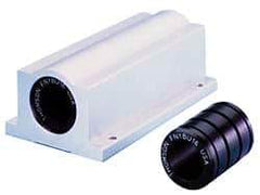 Thomson Industries - 5/8" Inside Diam, 1,450 Lbs. Static Capacity, Closed Single Pillow Block Linear Bearing - 1.63" Overall Height x 2-1/2" Overall Width - Exact Industrial Supply