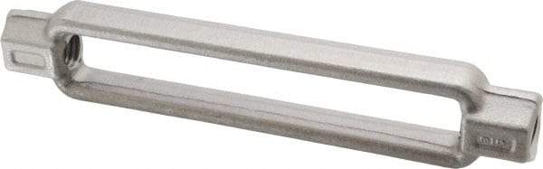 Made in USA - 3,500 Lb Load Limit, 5/8" Thread Diam, 6" Take Up, Steel Turnbuckle Body Turnbuckle - 7-3/4" Body Length, 7/8" Neck Length, 15" Closed Length - Exact Industrial Supply