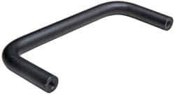 Amatom Electronic Hardware - 3-3/16" Long x 7/8" High, Round Handle - Black Oxide Finish, Stainless Steel, 3" Center to Center - Exact Industrial Supply