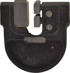 YPG - 1/4 Inch, Cast Iron 1x Frame Snap Gage - 0.00005; 0.0001 Inch Graduation, Hardened Tool Steel Anvil - Exact Industrial Supply