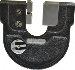 YPG - 1/4 to 1/2 Inch, Cast Iron 2 Frame Snap Gage - 0.0001 Inch Graduation, Hardened Tool Steel Anvil - Exact Industrial Supply