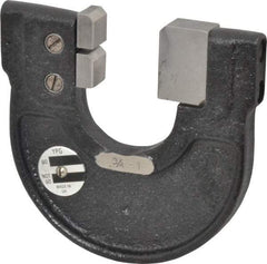 YPG - 3/4 to 1 Inch, Cast Iron 3 Frame Snap Gage - 0.0001 Inch Graduation, Hardened Tool Steel Anvil - Exact Industrial Supply
