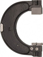 YPG - 3-7/16 to 3-13/16 Inch, Cast Iron 8 Frame Snap Gage - 0.001 Inch Graduation, Hardened Tool Steel Anvil - Exact Industrial Supply