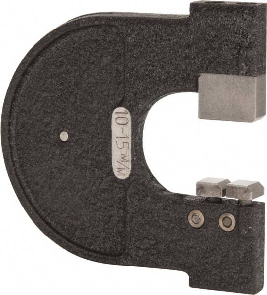 YPG - 0.385 to 0.57 Inch, Cast Iron MC0 Frame Snap Gage - Hardened Tool Steel Anvil - Exact Industrial Supply