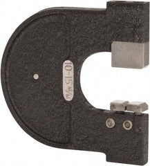 YPG - 0.385 to 0.57 Inch, Cast Iron MC0 Frame Snap Gage - Hardened Tool Steel Anvil - Exact Industrial Supply