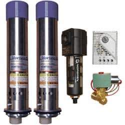 Vortec - 5,000 BTU per Hour, Vortex Enclosure Cooler with Thermostat - 3/4 Inch Diameter, 1/4 NPT Thread, 70 Cubic Ft. per min - Exact Industrial Supply