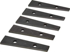 Value Collection - 6 to 10° Angle, 3-1/2 Inch Long, Angle Block Set - 5/32 Inch Thick, 55-60 Rc Hardness, 5 Pieces - Exact Industrial Supply