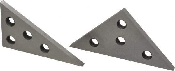 Value Collection - 30 to 90° Angle, Angle Block Set - 1/4 Inch Thick, 10 Minutes Accuracy, Includes 1 of Each Size - Exact Industrial Supply