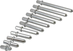 Value Collection - 11 Piece, 2 to 6 Inch Measurement Range, Bore Gage Anvil Set - For Use with Dial Bore Gages - Exact Industrial Supply