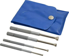 Value Collection - 1/8 to 1/2 Inch Measurement, Small Hole Gage Set - Half Ball, Includes Case - Exact Industrial Supply