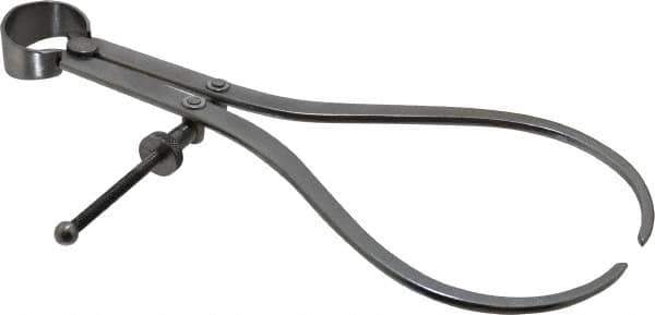 Value Collection - 8 Inch Leg, Spring Joint, Steel, Polished, Outside Caliper - 8 Inch Max Measurement, 200mm Max Measurement, Flat Leg with Quick Nut Adjustment - Exact Industrial Supply