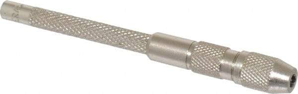 General - 3-3/4" Long, 0.125" Capacity, Pin Vise - 3-3/4" Long, 0.045" Min Capacity - Exact Industrial Supply