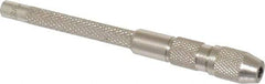 General - 3-3/4" Long, 0.125" Capacity, Pin Vise - 3-3/4" Long, 0.045" Min Capacity - Exact Industrial Supply