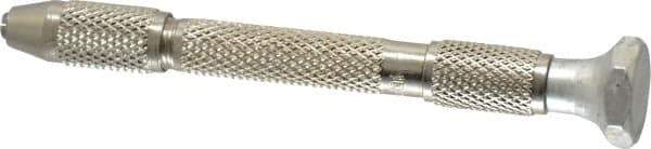 General - 4" Long, 3.2mm Capacity, Hand Drill with Swivel Head Pin Vise - 4" Long, 5/16" Body Diam - Exact Industrial Supply