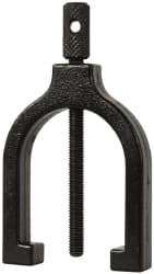 Value Collection - 1-1/4 Inch Max Capacity of V, 2 Inch Long x 1-1/2 Inch Wide x 1-1/2 Inch High, V-Block Clamp - 90° V Angle, Cast Iron Clamp, Use with Series 030 V-Block - Exact Industrial Supply