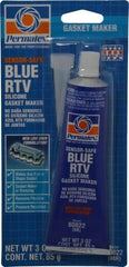 Permatex - 3 oz Tube Blue Butyl Rubber Gasket Sealant - -65 to 400°F Operating Temp, 24 hr Full Cure Time - Exact Industrial Supply