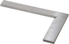 Value Collection - 5" Blade Length, 3" Base Length Steel Square - 0.0013" Accuracy, Beveled Edge - Exact Industrial Supply
