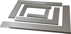 Value Collection - 5 Piece, 2, 3, 4, 5-1/8, 6-3/8 Inch Base Length, 3-1/8, 5, 6-3/4, 8-1/2, 10-1/2 Inch Blade Length, Square Set - Accuracy Up to 0.0008 Inches, Steel - Exact Industrial Supply