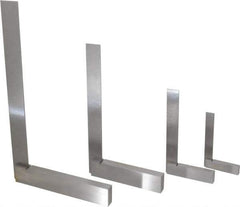 Value Collection - 4 Piece, 3, 4, 6-9/32, 8-1/4 Inch Base Length, 4, 6, 9, 12 Inch Blade Length, Square Set - Steel, Includes 4 Pc. Set of 4-12 Inches - Exact Industrial Supply