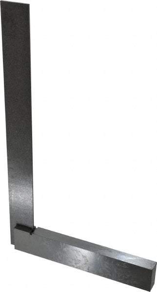 Value Collection - 12" Blade Length, 8-1/4" Base Length Steel Square - Exact Industrial Supply