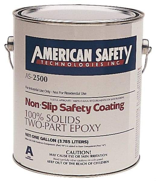 American Safety Technology - 1 Gal Black Antislip Epoxy - Exact Industrial Supply