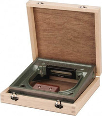 Value Collection - 8" Long, 0.0005" Graduation Sensitivity per 10", 2 Vials, Square Inspection Block Level - Cast Iron, 0.0001" Base Flatness, 1-9/16" Wide x 8" High - Exact Industrial Supply