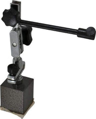 Value Collection - 50 Lb Magnetic Force, Fine Adjustment Indicator Positioner & Holder with Base - Post & Rod, Rectangular Base - Exact Industrial Supply