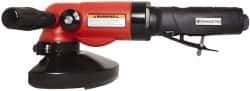 Universal Tool - 5" Wheel Diam, 11,000 RPM, Pneumatic Angle & Disc Grinder - 5/8-11 Spindle, 26 CFM, Side Exhaust - Exact Industrial Supply